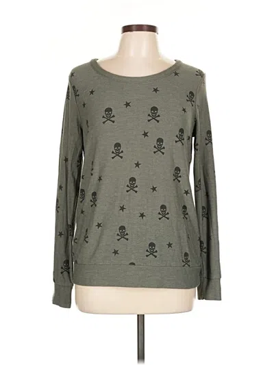 Pre-owned Chaser Pullover Sweater In Green