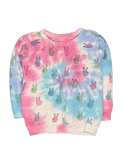Pre-owned Chaser Kids' Pullover Sweater In Pink
