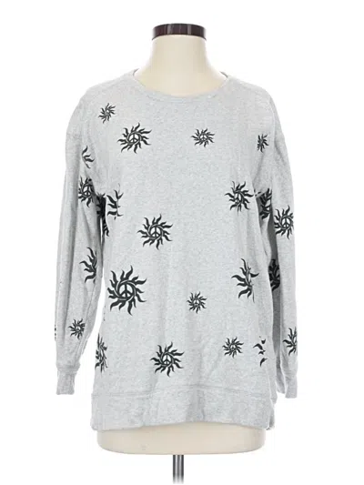 Pre-owned Chaser Pullover Sweater In Silver