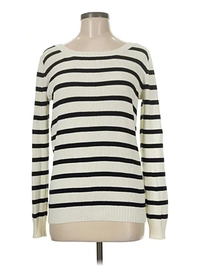 Pre-owned Chaser Pullover Sweater In White