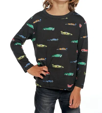 Chaser Kids' Race Cars Tee In Black