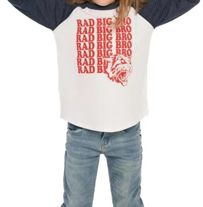 Chaser Kids' Rad Big Bro Tee In White