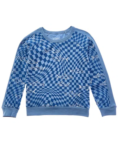 Chaser Kids' Raglan Pullover In Blue