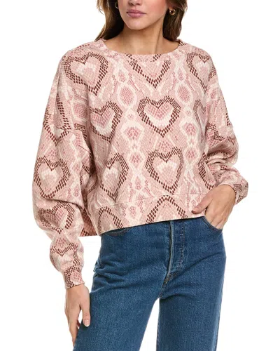 Chaser Ramone Pullover In Pink