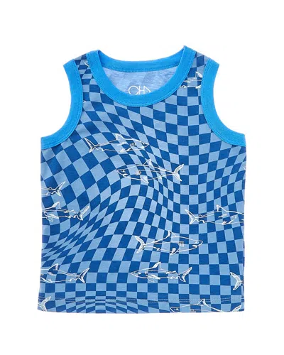 Chaser Kids' Recycled Vintage Jersey Tank In Blue