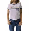 Chaser Retro Cali 76 Tee In White In Blue