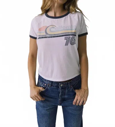 Chaser Retro Cali 76 Tee In White In Purple
