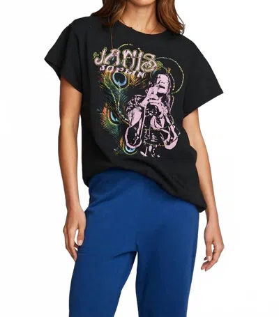 Chaser Retro Janis Joplin Top In Black