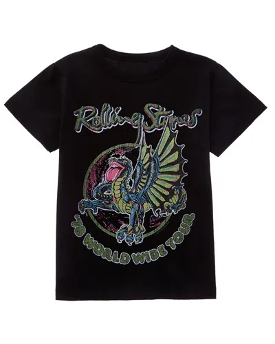 Chaser Kids' Rolling Stones American Tour T-shirt In Black