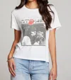 Chaser Rolling Stones Graphic Short Sleeve Top In White