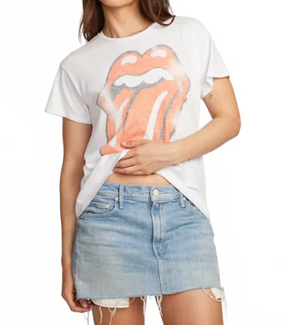 Chaser Rolling Stones Graphic Tee In White