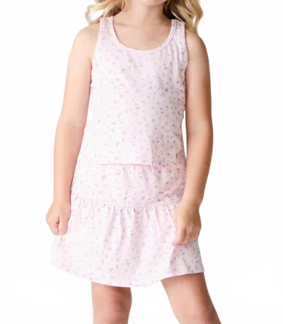 Chaser Kids' Rosebud Ditsy Tank Top In Pink