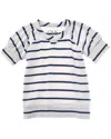 Chaser Rpet Bliss Knit Puff Pullover T-shirt In Multi