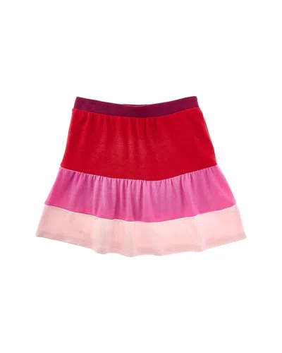 Chaser Rpet Cozy Knit Peplum Skort In Multi