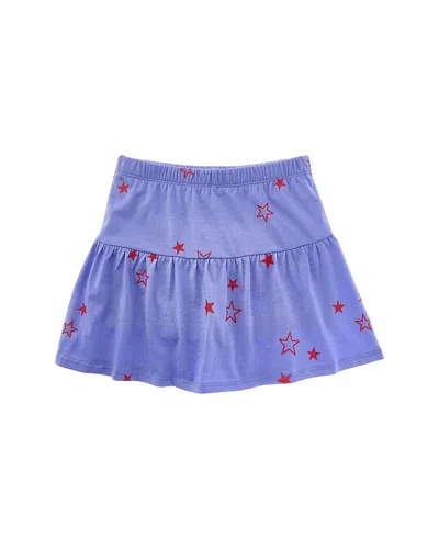 Chaser Kids' Rpet Vintage Jersey Peplum Skort In Purple
