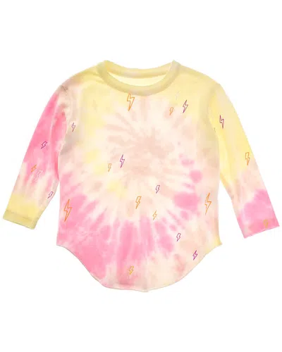 Chaser Rpet Vintage Jersey Shirttail T-shirt In Pink