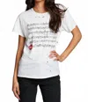 Chaser Sheet Music Short Sleeve Tee In White In White
