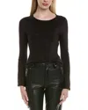 Chaser Shimmer Lurex Knit Copala Sweater In Black