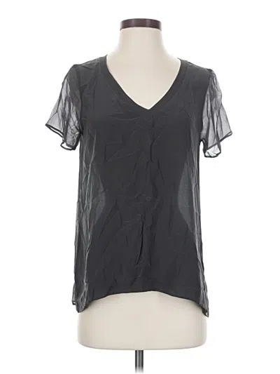 Chaser Short Sleeve Blouse In Gray