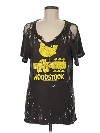 Pre-owned Chaser Short Sleeve T-shirt In Black