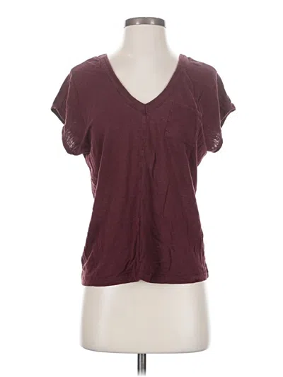 Pre-owned Chaser Short Sleeve T-shirt In Burgundy