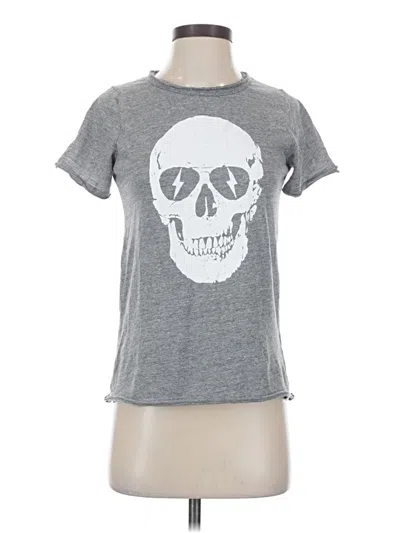 Pre-owned Chaser Short Sleeve T-shirt In Gray