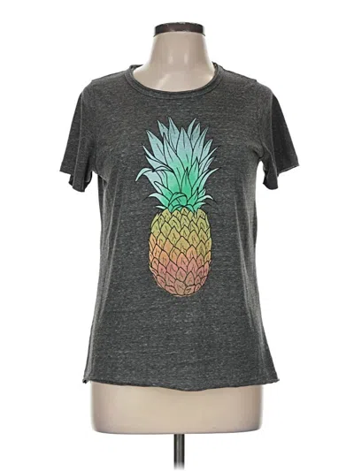 Pre-owned Chaser Short Sleeve T-shirt In Gray
