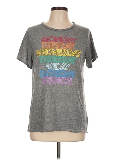 Pre-owned Chaser Short Sleeve T-shirt In Gray