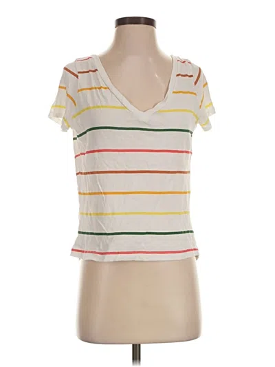 Pre-owned Chaser Short Sleeve T-shirt In Ivory