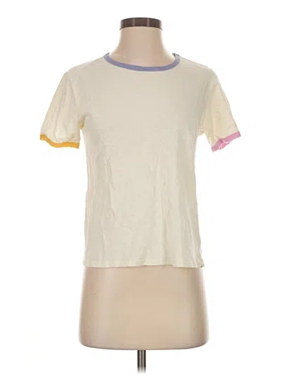Pre-owned Chaser Short Sleeve T-shirt In Ivory