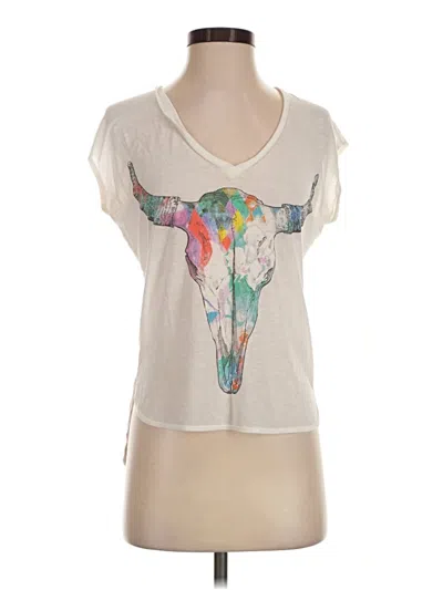 Pre-owned Chaser Short Sleeve T-shirt In Ivory