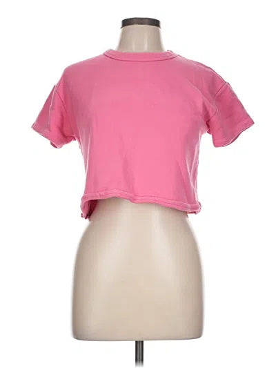 Pre-owned Chaser Short Sleeve T-shirt In Pink