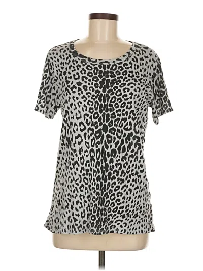 Pre-owned Chaser Short Sleeve T-shirt In Silver