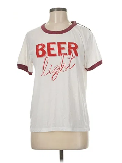 Pre-owned Chaser Short Sleeve T-shirt In White
