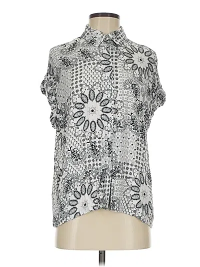 Pre-owned Chaser Short Sleeve Turtleneck In Gray