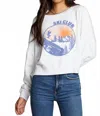 Chaser Ski Club Sweatshirt In White In Multi