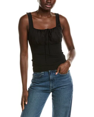 Chaser Sleek Jersey Knit Top In Black