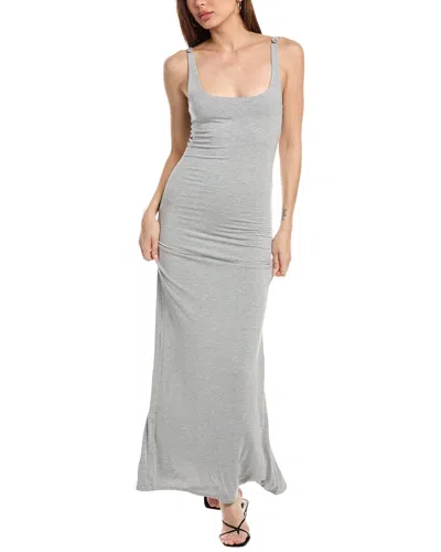 Chaser Sleek Stretch Jersey Panther Maxi Dress In Grey