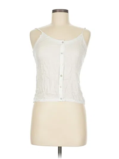 Pre-owned Chaser Sleeveless Blouse In White