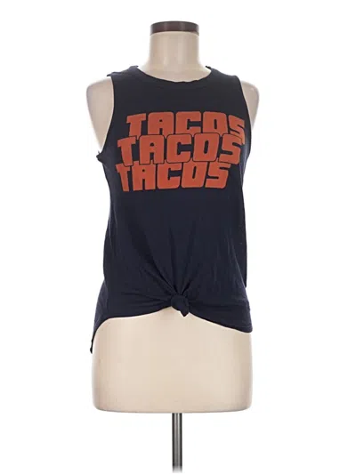 Pre-owned Chaser Sleeveless Top Black Halter Neckline Tops