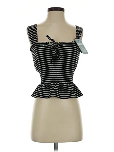 Chaser Sleeveless Top Black Sweetheart Neckline Tops