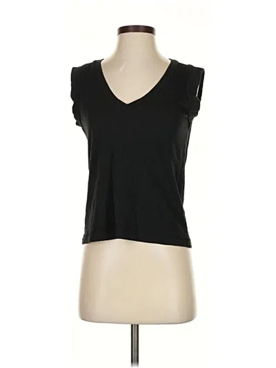 Pre-owned Chaser Sleeveless Top Black V Neck Tops