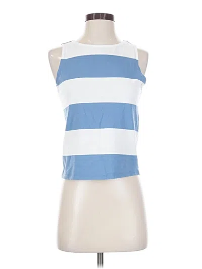 Pre-owned Chaser Sleeveless Top Blue Halter Neckline Tops