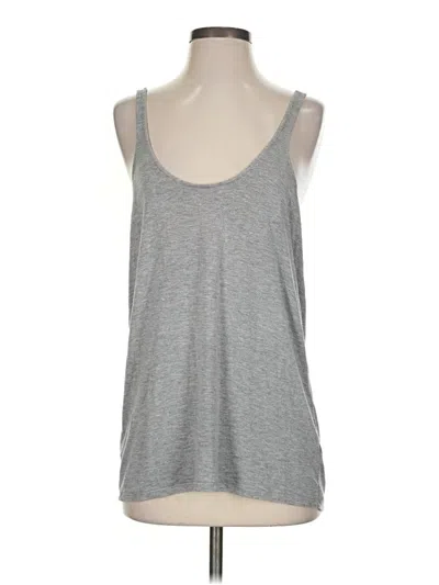 Pre-owned Chaser Sleeveless Top Gray Scoop Neck Tops