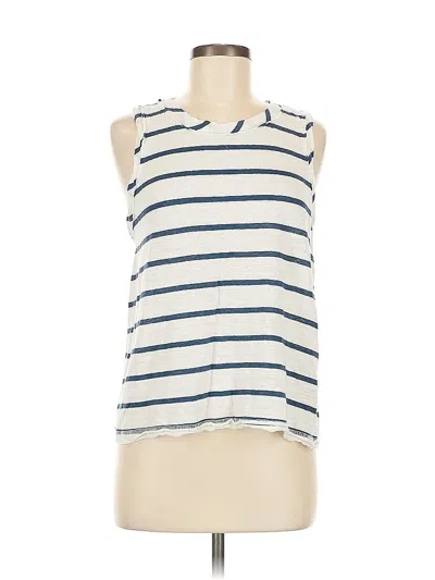 Pre-owned Chaser Sleeveless Top Ivory Halter Neckline Tops In White