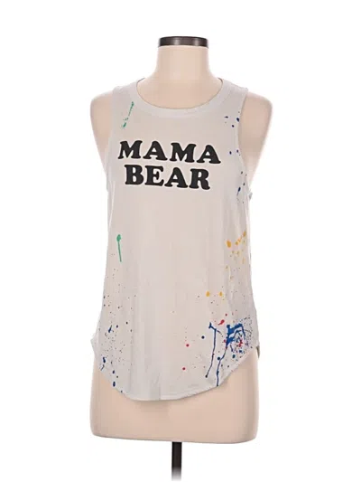 Pre-owned Chaser Sleeveless Top Silver Halter Neckline Tops
