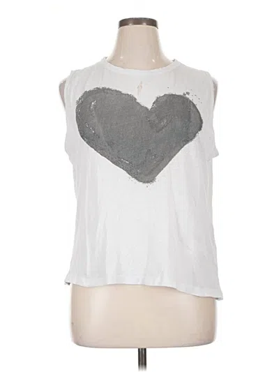 Pre-owned Chaser Sleeveless Top Silver Sweetheart Neckline Tops