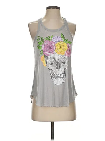 Pre-owned Chaser Sleeveless T-shirt In Gray