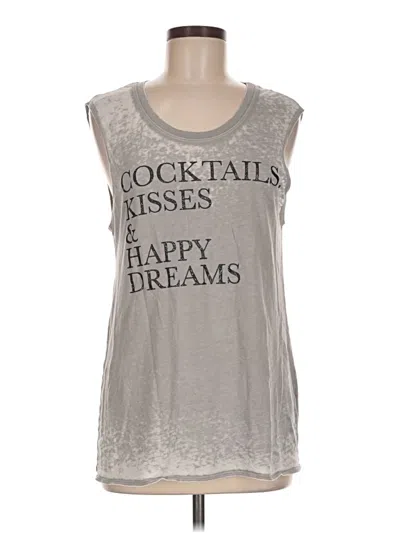 Pre-owned Chaser Sleeveless T-shirt In Gray