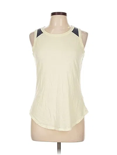 Pre-owned Chaser Sleeveless T-shirt In Ivory